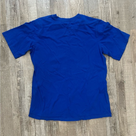 Nike Swoosh Streetwear Blue Red Sporty 100% Cotton Short Sleeve T-Shirt Size XL - Picture 3 of 4